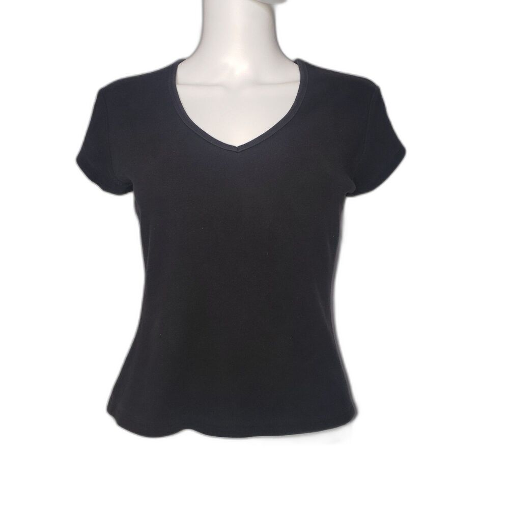 Vintage 90's EXPRESS V Neck T Shirt Womens Size Large - Picture 5 of 5